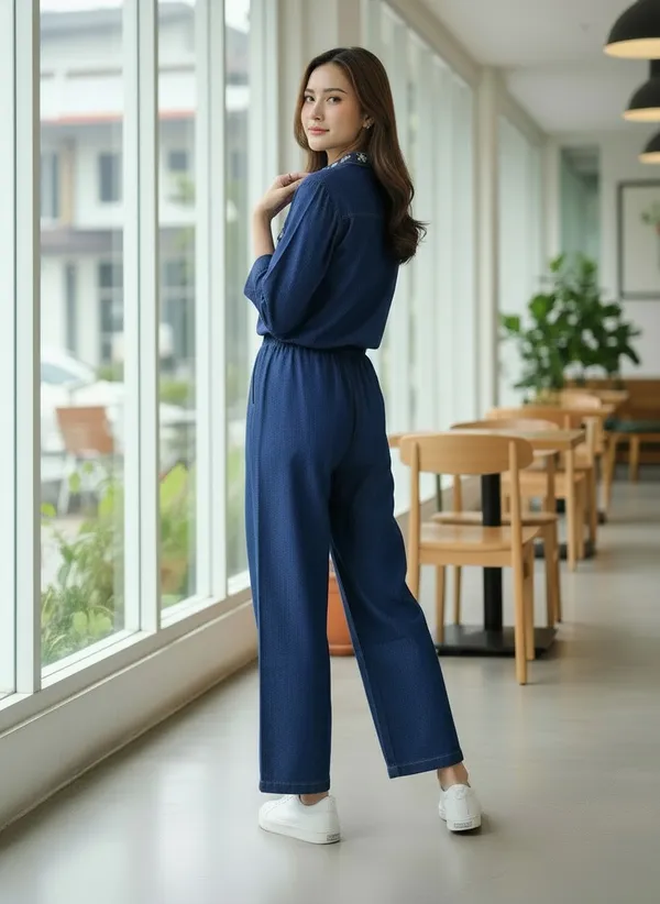 Blue_Denim_Chic_Set_Embellished_Stone_For_Women