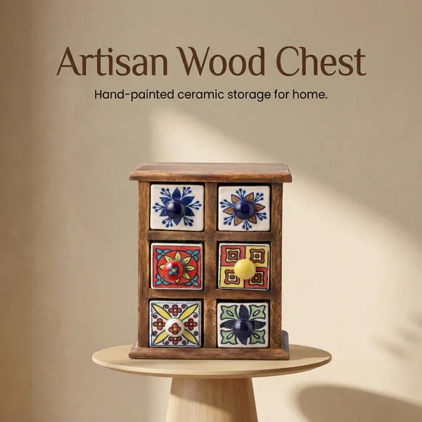 Wooden_Ceramic_Chest_Drawer_6_compartment_for_Kitchen/Decor