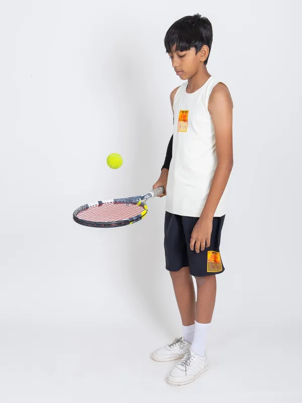 Vanilla_White_Premium_Kooltex_Fabric_&_Spandex_Sports_Tank_Tops_For_Boys