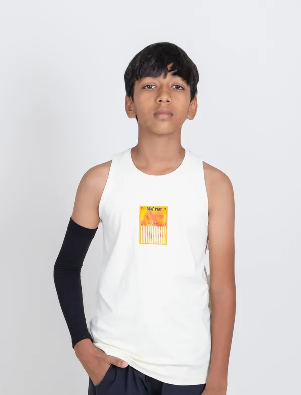 Vanilla_White_Premium_Kooltex_Fabric_&_Spandex_Sports_Tank_Tops_For_Boys