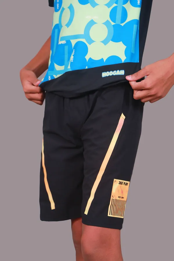Black_Premium_Kooltex_Fabric_&_Spandex_Sports_Shorts_For_Kids