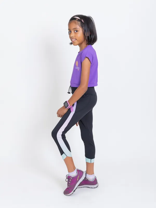 Purple_Sports_Coord_Sets_for_Girls_Thisrt_and_3/4_Leggins