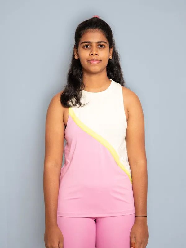 Pink_&_Vanilla_Premium_Kooltex_Fabric_&_Spandex_Sports_Tank_Tops_For_Girls