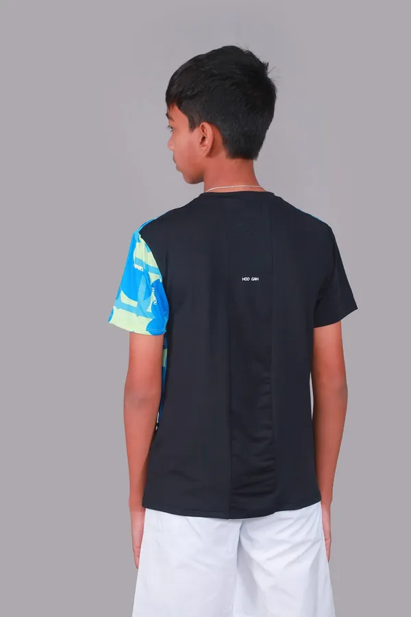 Blue_&_Black_Premium_Kooltex_Fabric_&_Spandex_Sports_T-Shirts_For_Kids