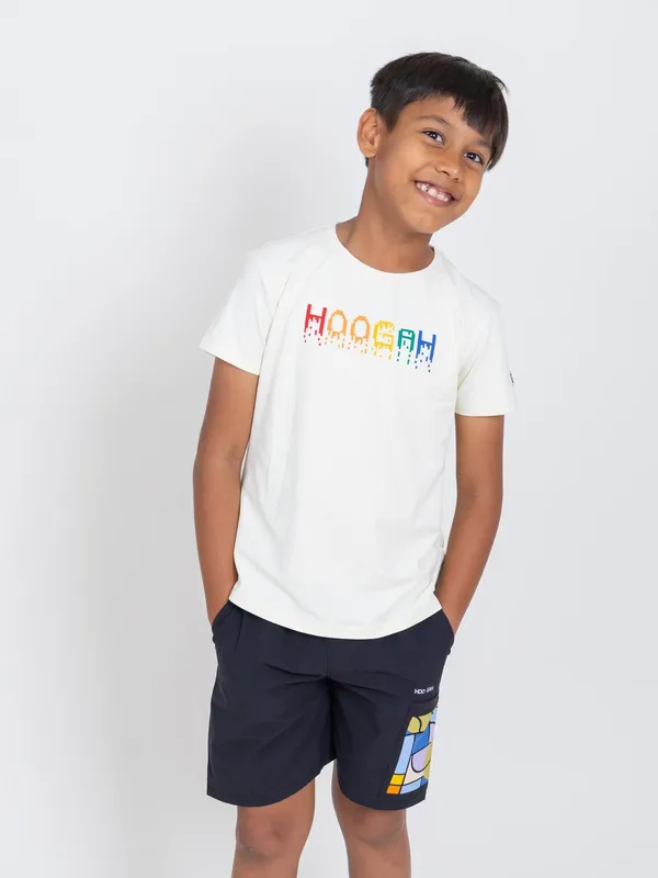 Vanilla_White_Premium_Kooltex_Fabric_&_Spandex_Sports_T-Shirts_For_Kids