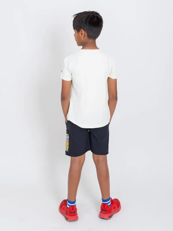 Vanilla_White_Premium_Kooltex_Fabric_&_Spandex_Sports_T-Shirts_For_Kids