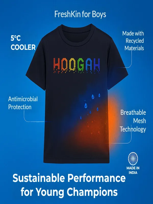 Black_Premium_Kooltex_Fabric_&_Spandex_Sports_T-Shirts_For_Kids