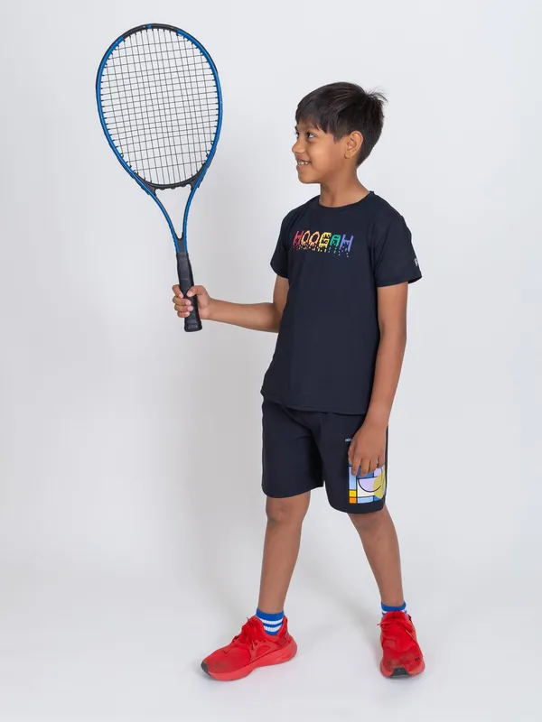 Black_Premium_Kooltex_Fabric_&_Spandex_Sports_T-Shirts_For_Kids