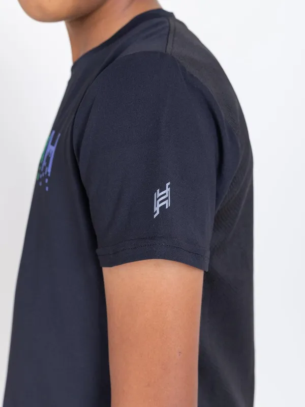 Black_Premium_Kooltex_Fabric_&_Spandex_Sports_T-Shirts_For_Kids