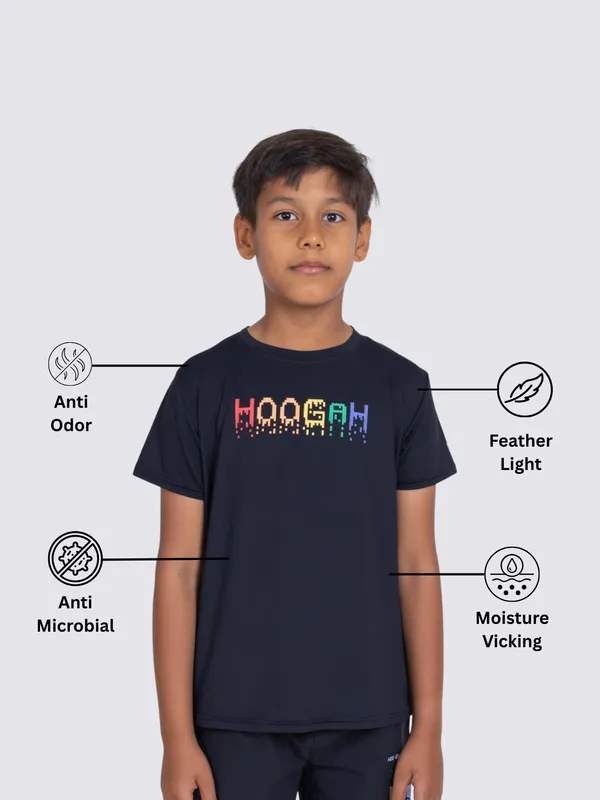 Black_Premium_Kooltex_Fabric_&_Spandex_Sports_T-Shirts_For_Kids