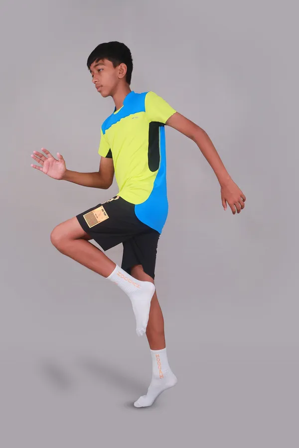 Neon_Green_Premium_Kooltex_Fabric_&_Spandex_Sports_T-Shirts_For_Male_&_Kids