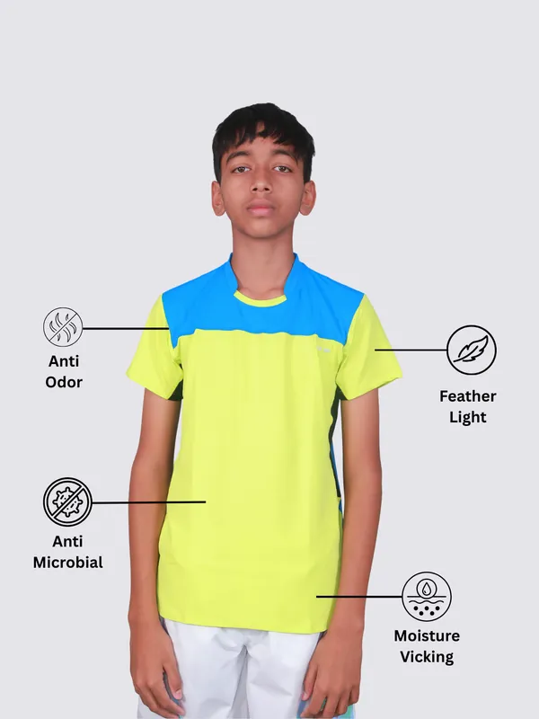Neon_Green_Premium_Kooltex_Fabric_&_Spandex_Sports_T-Shirts_For_Male_&_Kids