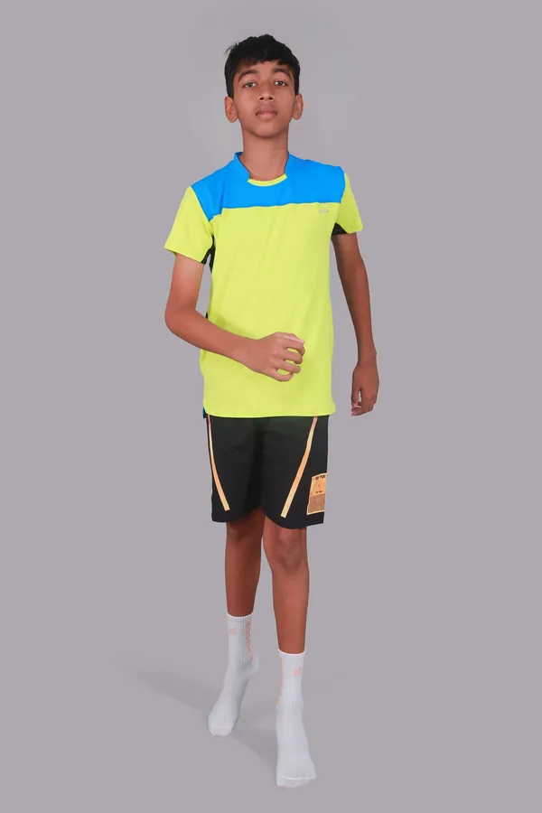 Neon_Green_Premium_Kooltex_Fabric_&_Spandex_Sports_T-Shirts_For_Male_&_Kids