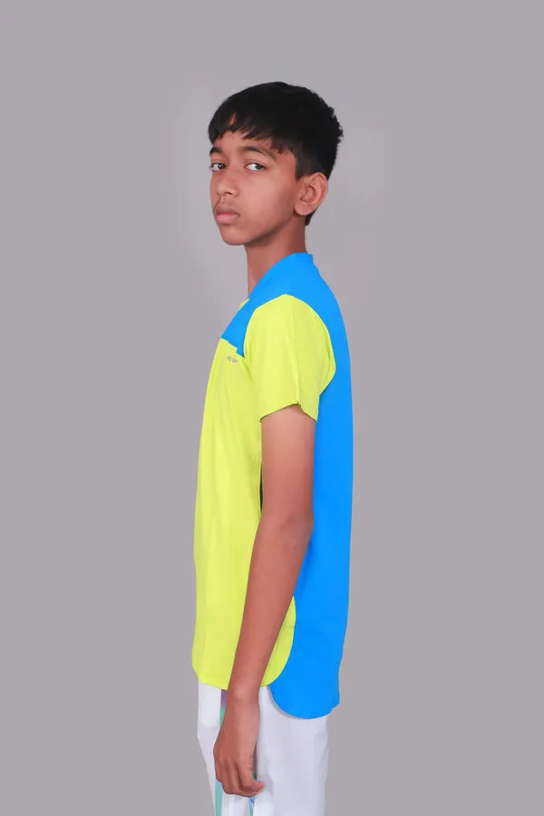 Neon_Green_Premium_Kooltex_Fabric_&_Spandex_Sports_T-Shirts_For_Male_&_Kids