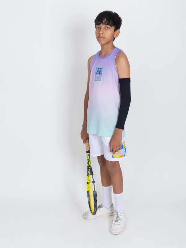 Lavender_Premium_Kooltex_Fabric_&_Spandex_Sports_Tank_Tops_For_Boys