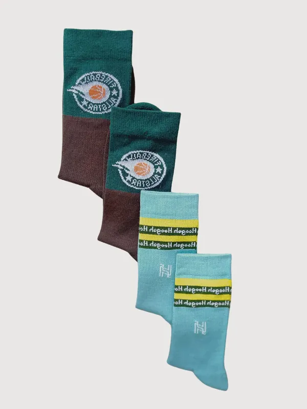 Dark_Brown_&_Mint_Green_Premium_Bamboo_Sports_Athletic_Socks_For_Unisex