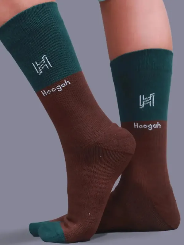 Dark_Brown_&_Mint_Green_Premium_Bamboo_Sports_Athletic_Socks_For_Unisex