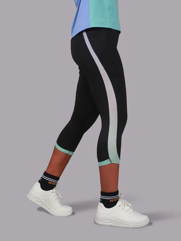 Black_&_Mint_Green_Premium_Kooltex_Fabric_&_Spandex_Sports_Leggings_For_Kids