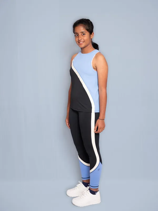 Black_&_Blue_Premium_Kooltex_Fabric_&_Spandex_Sports_Tank_Tops_For_Girls