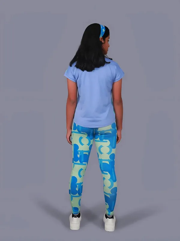 Teal_Green_Premium_Kooltex_Fabric_&_Spandex_Sports_Leggings_For_Kids