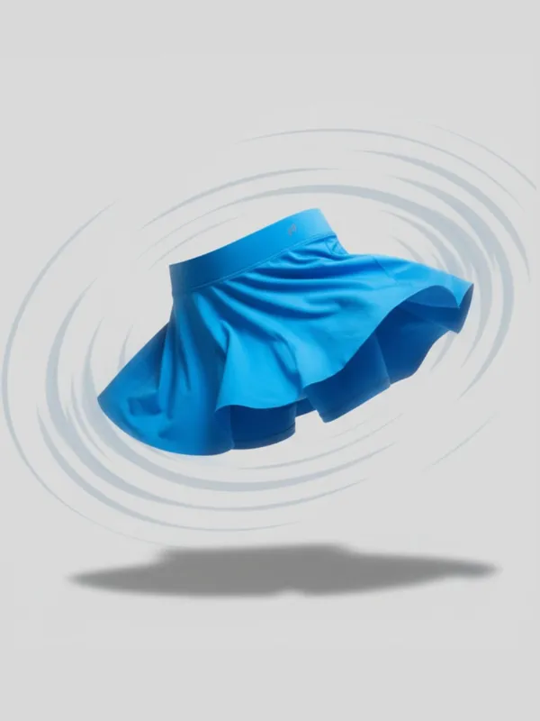 Blue_Premium_Kooltex_Fabric_&_Spandex_Sports_Skirt_For_Girls
