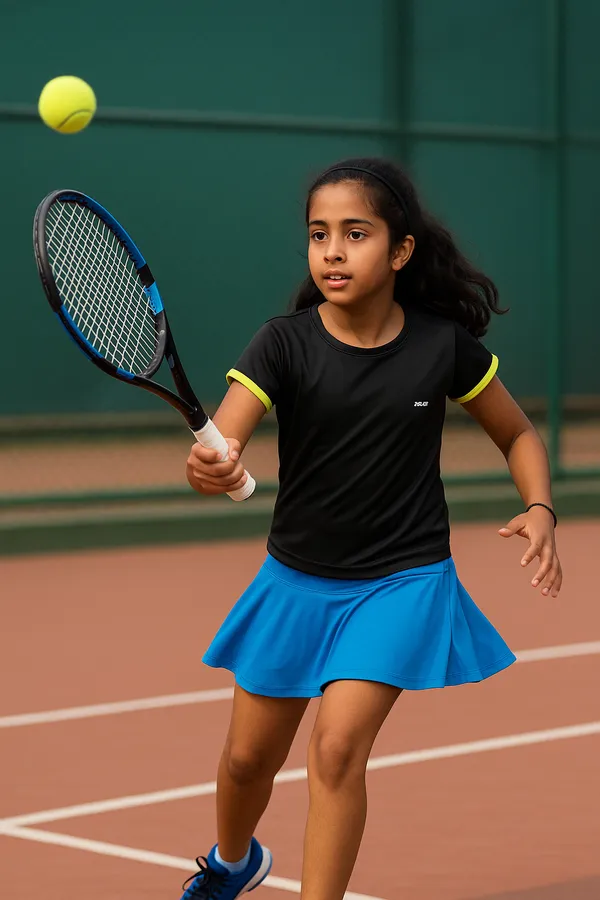 Blue_Premium_Kooltex_Fabric_&_Spandex_Sports_Skirt_For_Girls