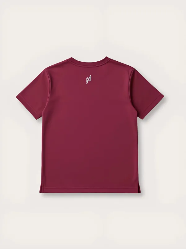Aubergine_Premium_Kooltex_Fabric_&_Spandex_Sports_T-Shirts_For_Boys