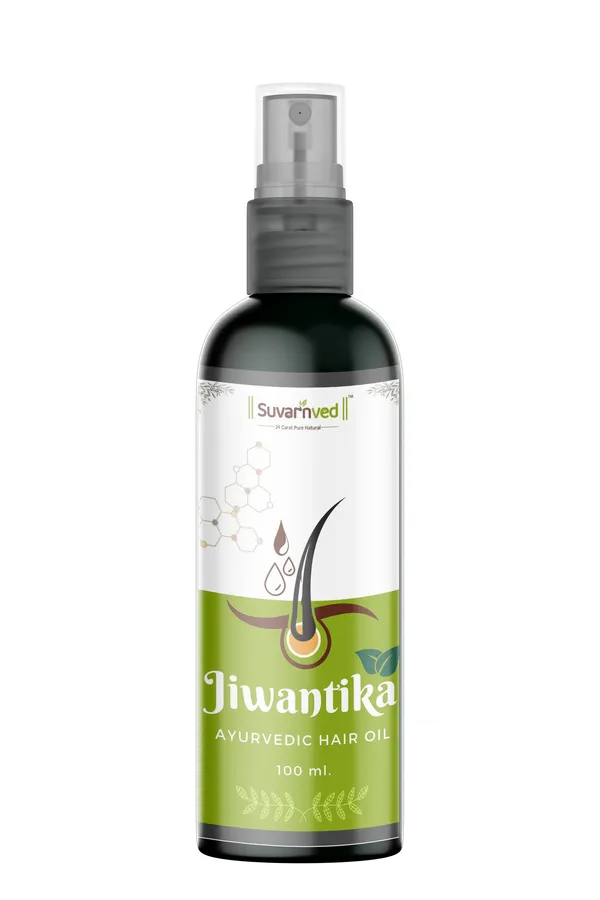 Jiwantika_Ayurvedic_Hair_Oil_By_Suvarnved_-_100Ml_Spray_Bottle