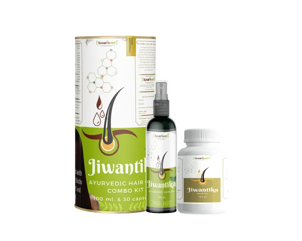 Jiwantika_Ayurvedic_Hair_Care_Combo_Kit_-_Hair_Oil_100Ml_&_30_Capsules