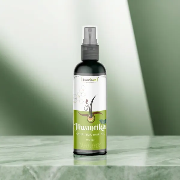 Jiwantika_Ayurvedic_Hair_Oil_By_Suvarnved_-_100Ml_Spray_Bottle