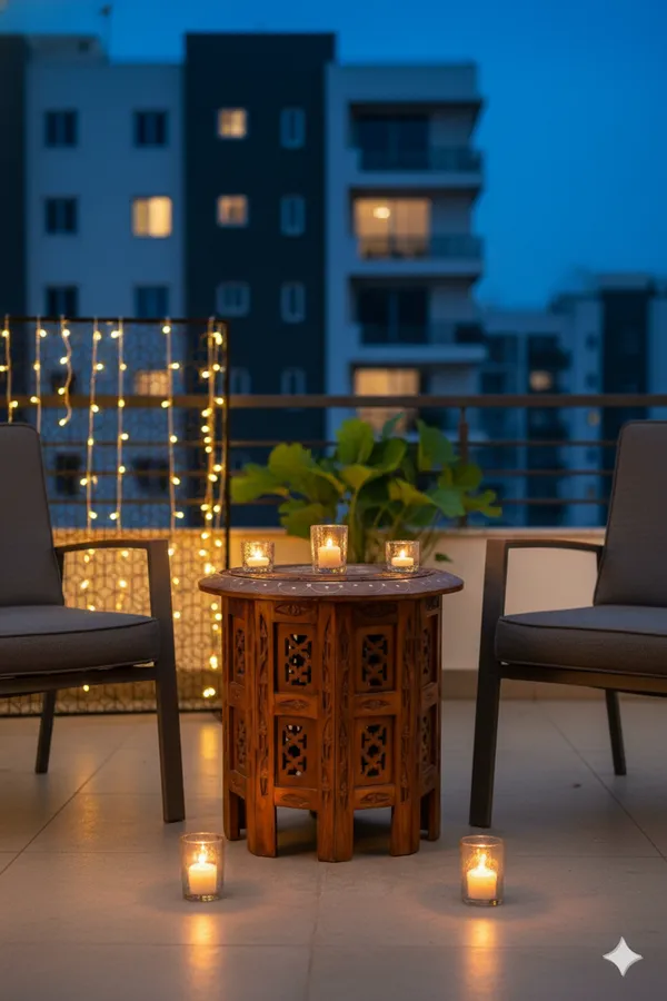 Brown_12_Inches_Vintage_Looking_Sheesham_Wood_Octa_Table_With_Handcrafted_Top_And_Handcrafted_Curtain_Legs