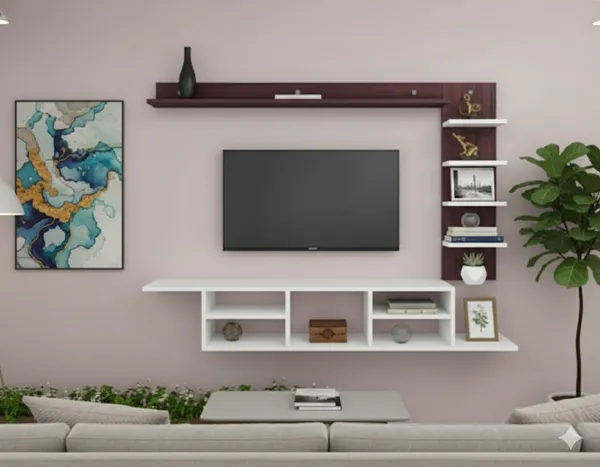 Wenge_White_40_Inches_Double-Decker_Floating_TV_Cabinet,_Suitable_For_Smart_TV_Up_To_32_Inches