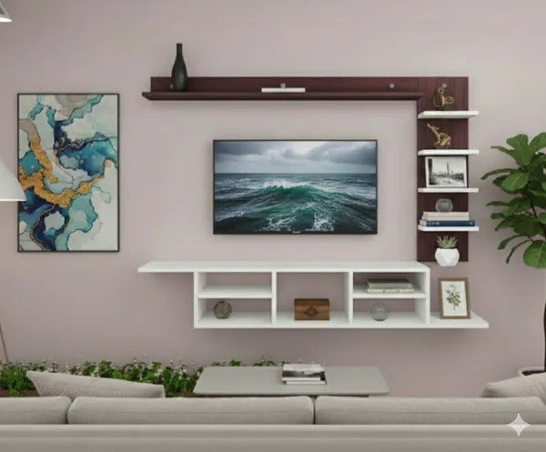 Wenge_White_40_Inches_Double-Decker_Floating_TV_Cabinet,_Suitable_For_Smart_TV_Up_To_32_Inches