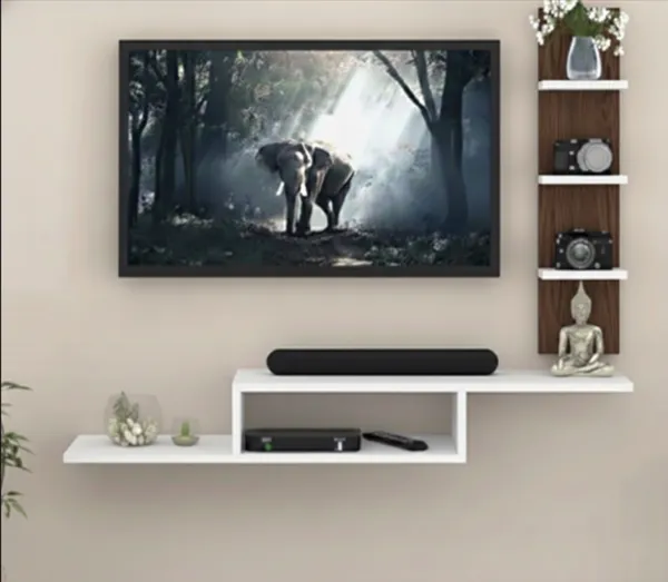 Bros_Moon_frosty_white_based_wall_mounted_space,_saving_TV_cabinet,_suitable_for_Smart_TV_up_to_42_inches
