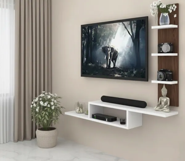 Bros_Moon_frosty_white_based_wall_mounted_space,_saving_TV_cabinet,_suitable_for_Smart_TV_up_to_42_inches