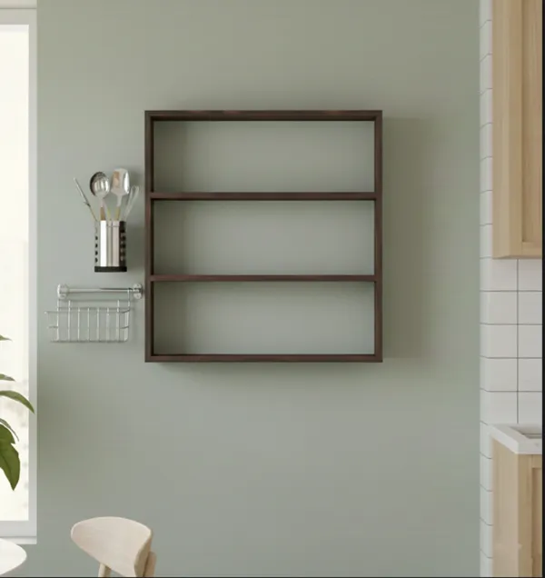 Bros_moon_Laminated_kitchen_rack,_wall_mount_,__4_shelf_open_storage_16_x_16_inches