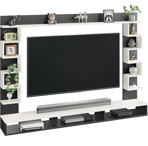 Wenge_White_Big_Zigzag,_Twin_Inside_Storage,_MDFFloating_TV_Cabinet_(Suitable_For_TV_Up_To_48_Inches)