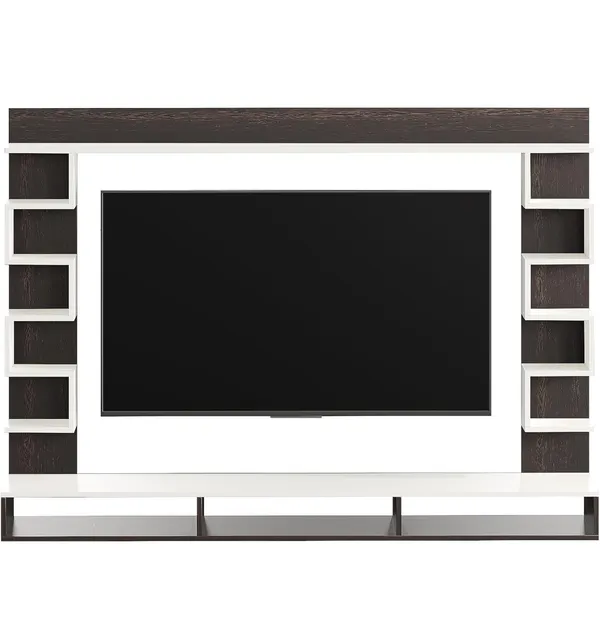 Wenge_White_Big_Zigzag,_Twin_Inside_Storage,_MDFFloating_TV_Cabinet_(Suitable_For_TV_Up_To_48_Inches)