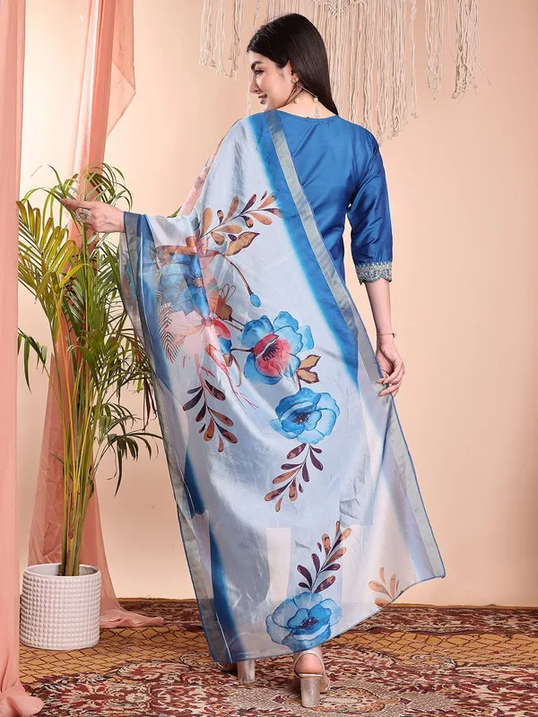 Blue_Art_Silk_Embroidered_Kurti__Pant_Dupatta_Set_For_Women