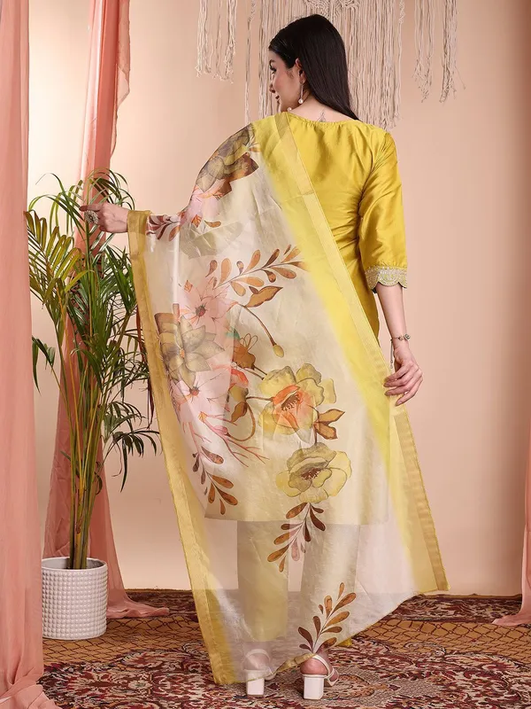 Yellow_Art_Silk_Embroidered_Kurti_Pant_Dupatta_Set_For_Women