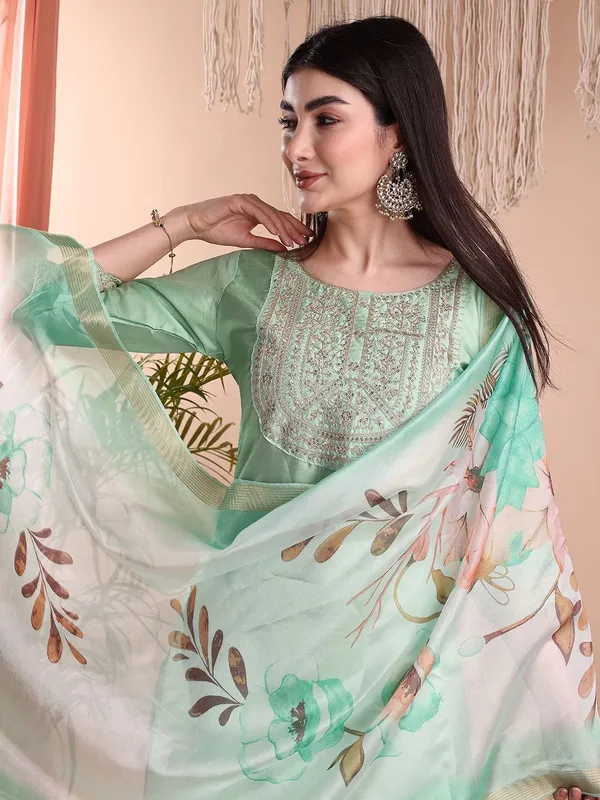 Light_Green_Art_Silk_Embroidered_Kurti_Pant_Dupatta_Set_For_Women