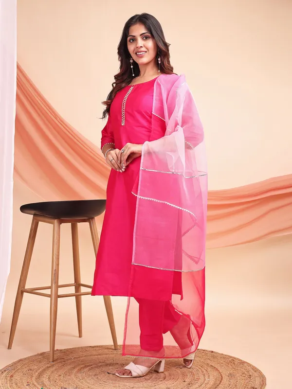 Pink_Art_Silk_Solid_Kurti_Pant_Dupatta_Set_For_Women