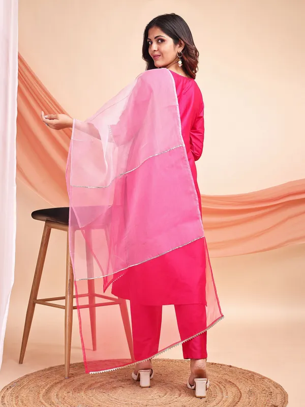 Pink_Art_Silk_Solid_Kurti_Pant_Dupatta_Set_For_Women
