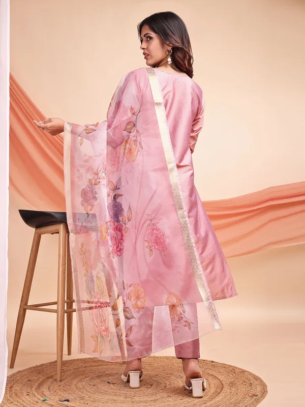 Pink_Art_Silk_Embroidered_Kurti_Pant_Dupatta_Set_For_Women