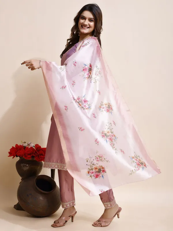 Pink_Art_Silk_Floral_Print_Kurti__Pant_Dupatta_Set_For_Women