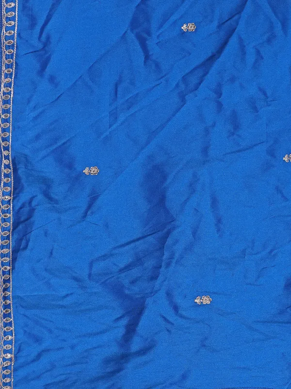 BLUE_Art_Silk_Embroidered_Anarkali_Pant_Dupatta_Set_For_Women