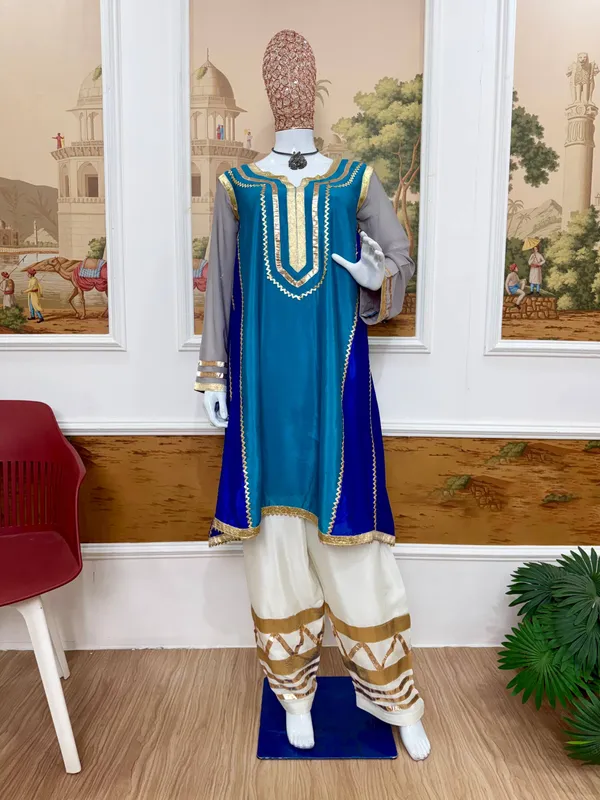 BLUE_CO-ORD_SET_WITH_USE_OF_ATTRACTIVE_GOTA_PATTI_