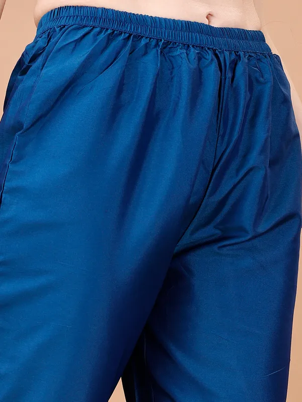 BlueTrendy_Straight_Kurta_Pant_Set_with_Designer_Dupatta
