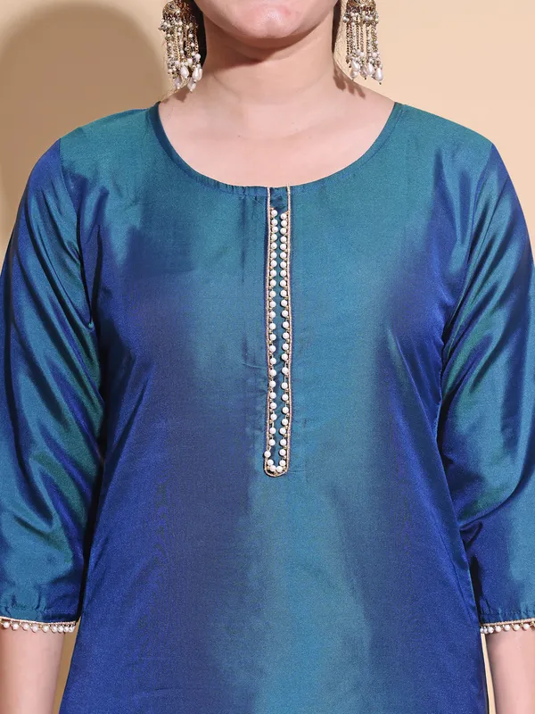 Blue_Art_Silk_Embroidered_Kurti_Pant_Dupatta_Set_For_Women