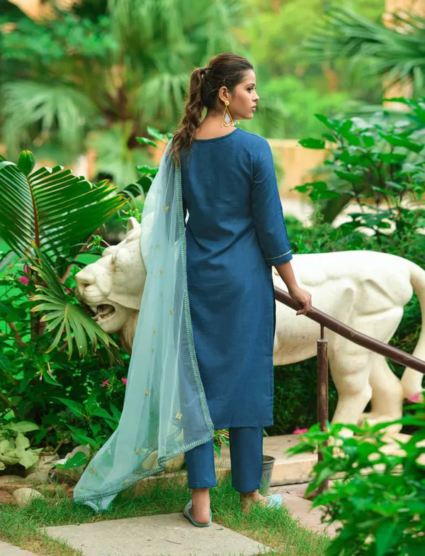 Blue_Embroidered_Kurta_Set_with_Elegant_Dupatta